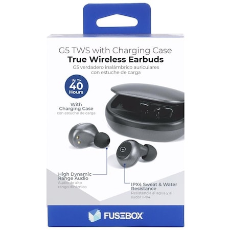 Fusebox EARBDS W/CHARGE CASE BLACK 190 9031 FB4
